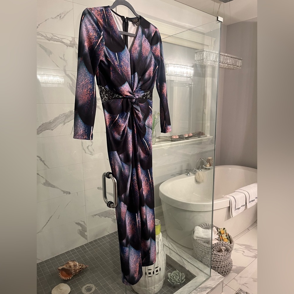 Lipsy London dress maxi length size 6 glam dress